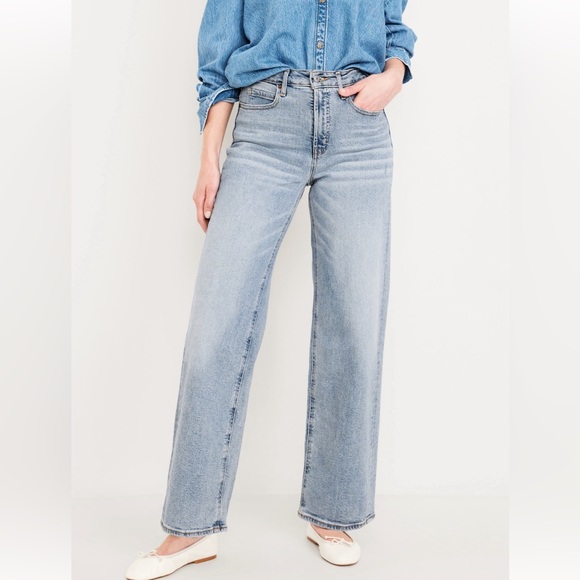Old Navy Denim - Old Navy Sky-hi Wide Leg Jeans